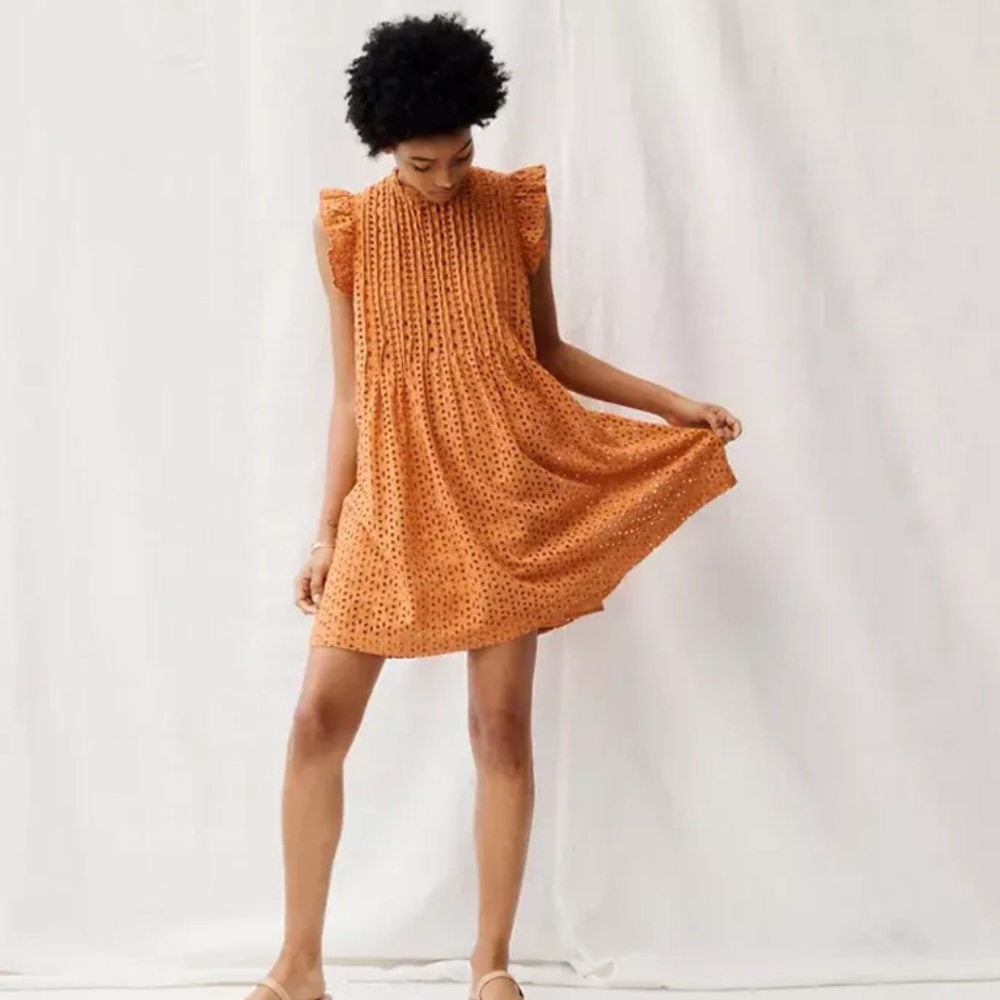 Madewell Boho Crotchet babydoll dress size large